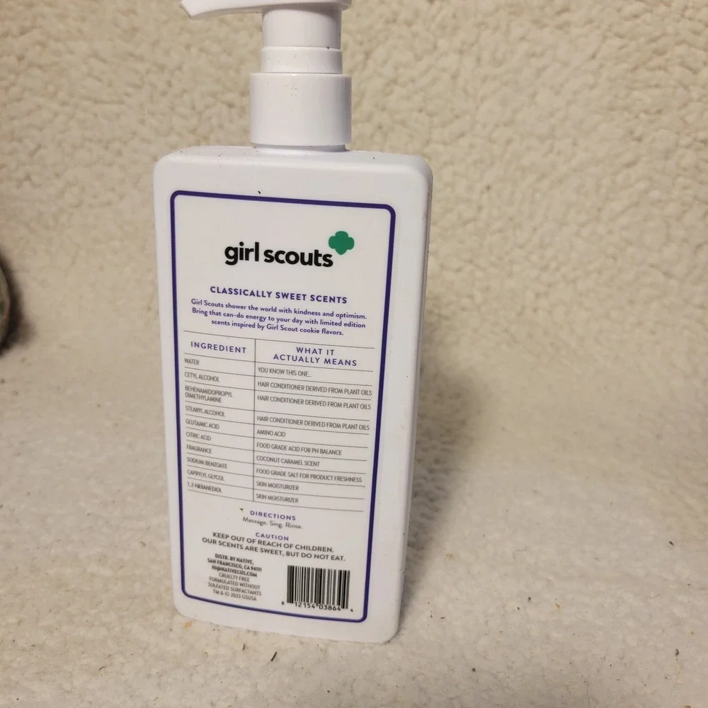 New Native Girl Scouts Moisturizing Conditioner Coconut Caramel 16.5 oz  New‎